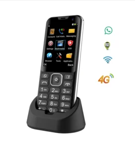 Unlock 2.8 Inch Candy Bar 4G MTK Feature Phone Android System Support WhatsApp Dual SIM Cell Phone