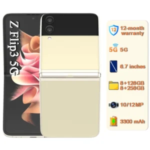 Unlocked 100% Original Mobile Phones Z Flip3 128GB/256GB 12MP Camera 6.7 Inches Foldable 5G Smartphone