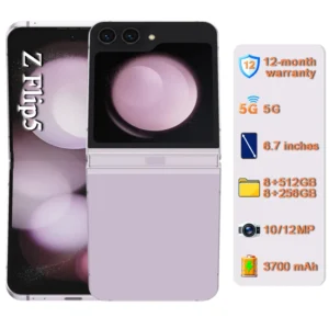 Unlocked 100% Original Mobile Phones Z Flip5 256GB [12MP Camera] [6.7 Inches] Foldable 5G Smartphone Z Flip5