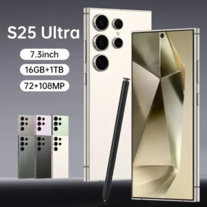 Unlocked 5G LTE Octa Core Snapdragon 800 Series Smartphone S25 Ultra 6.8 Inch HD OLED 120Hz Display 108MP Camera