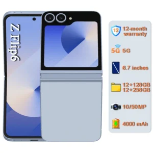 Unlocked Original Mobile Phones Z Flip6 256GB 50MP Camera 6.7 Inches Foldable 5G Smartphone A+ Quality