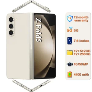 Unlocked Original Mobile Phones Z Fold5 256GB 50MP Camera 7.6 Inches Foldable 5G Smartphone A+ Quality
