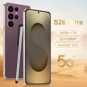 Unlocked Original S26 Ultra 5G LTE Smartphone 4K 120Hz LED Large Screen 16GB 1TB Dual SIM Card Gaming 108MP