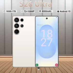 Unlocked S26 Ultra Smartphone 6.9 Inch Full HD Screen 16GB+1TB Android 14 108MP Rear Camera Face ID LTE