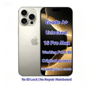 Unlocked Used for 16 Pro Max Natural Titanium 256GB A18 Pro Chip 5G High Performance Mobile Phone Reseller Bulk
