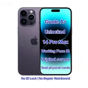 Unlocked iPhone 14 Pro Max Deep Purple 512GB Original Smartphone High Quality Mobile Phone Global Unlocked Bulk