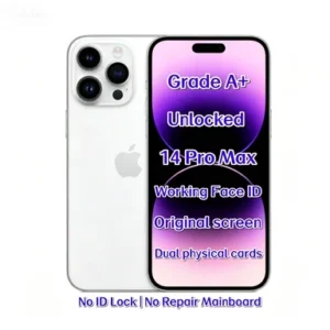 Unlocked iPhone 14 Pro Max Silver 256GB Original Smartphone High Quality Mobile Phone Global Unlocked Bulk
