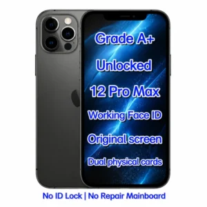 Used 12 Pro Max Graphite 128GB 5G Global Unlocked Smartphone Bulk