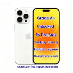 Used Unlocked for 14 Pro Max Silver 128GB 5G Face ID A16 Bionic Smartphone Global Bulk