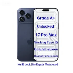 Used Unlocked for 17 Pro Max 256GB Blue A19 Pro Chip 12GB RAM 6.9-inch 5G Face ID Factory Price Bulk Supply