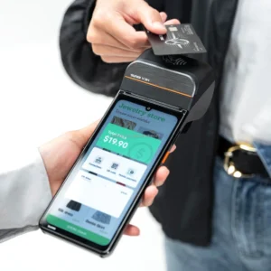 V3 Retail 420 Nits Store Mobile Android POS System 6.75 Inch Smart Card Processing Handheld POS Terminal
