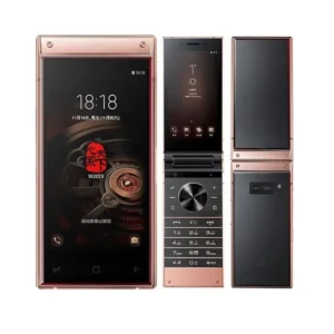 W2019 Dual SIM Gold Original Android Touchscreen Flip Mobile Cell Phone Smartphone