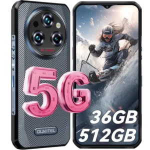 WP35 Pro IP68 Waterproof Phone 5G 11000mAh Battery 33W Charger 108MP Camera 8MP Night Vision Android 15 Rugged Phone