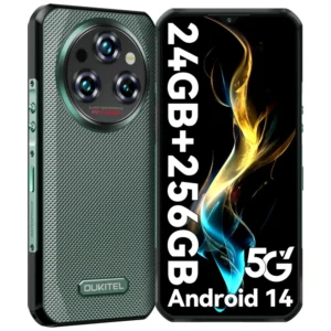 WP35 5G Rugged Phone 24GB+256GB 6.6″ MTK Dimensity 6100+ 11000mAh Battery IP68 NFC Smart Mobile Phone