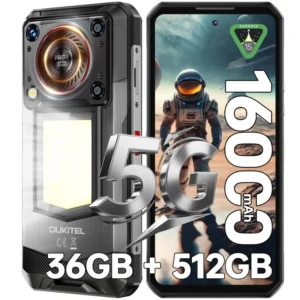 WP56 Rugged Smartphone with 16000mAh Battery 45W Charging Speaker Camp Light 5G Network Global Frequency Cellular Phone