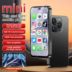 XS19 Pro Mini Cell Phone 3.88″ Dual SIM 3G+32GB English French Small Size USA 4G for French Speaking Spanish