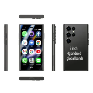 XS24 Mini 4G Android Smartphone 3.0 Inch Full Bands Screen Small & Compact with LTE Cellular German Operating Language