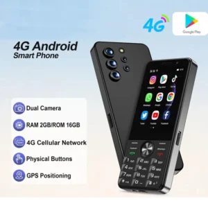 XS24 PRO Smart Touch Screen Phone 4G Network WiFi Android System 2 SIM Card Smart Cellphone 3.5″ Display