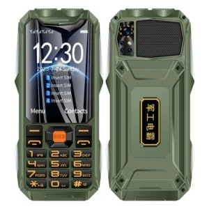 YEEMI Q9 Rugged Bar Phone GSM 2G Network 4 SIM Dual Standby 3.5 Inch Screen Large Battery Loud Voice Senior Mobile Phone