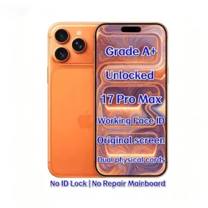 iPhone 17 Pro Max 512GB Orange Unlocked Original Mobile Phone A19 Pro 5G Face ID Factory Supplier Bulk Order