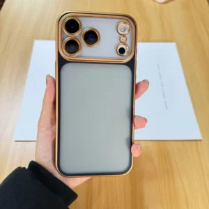 soft tpu Mobile Phone Case for iPhone Shockproof Transparent Frosted Electroplated Lens Protect Phone Cover